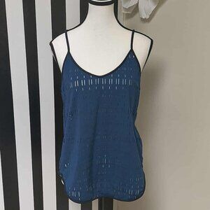 Under Armour: Blue Ladder Mesh Studio Tank Top Size M